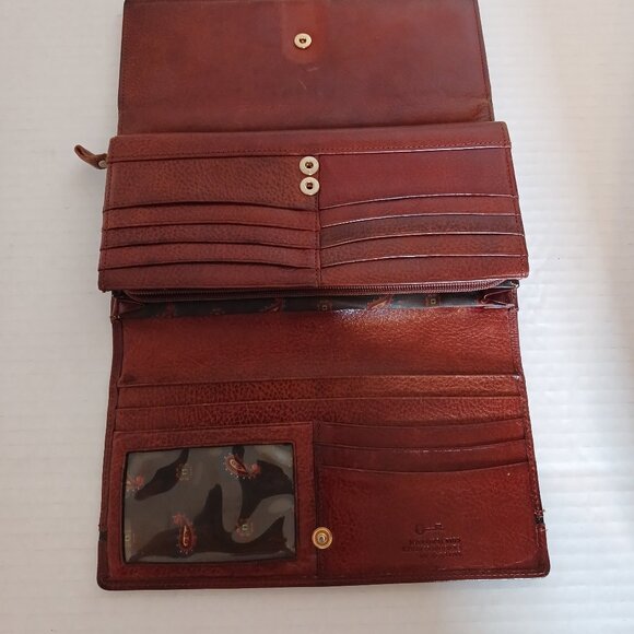 Leather Bifold Wallet by Umi Designs Multiple Card Slots Pockets - Picture 4 of 11